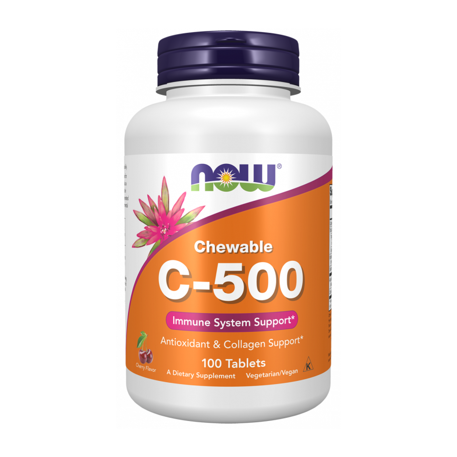 Витамин Now Foods Vitamin C-500 100 жевательных таблеток (CO002762)