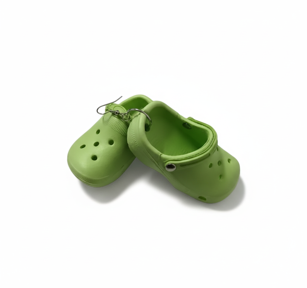 Серьги в форме кроксов Ярко-зеленый (2533972525)