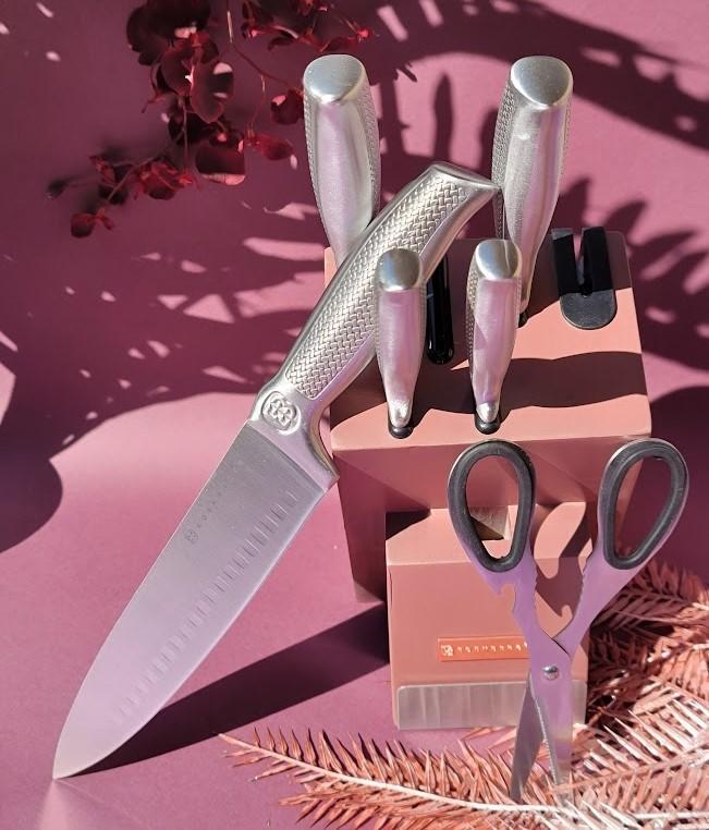 Набор кухонных ножей Edenberg с деревянной подставкой 7 (EB-11023) - фото 5 Набор кухонных ножей Edenberg с деревянной подставкой 7 (EB-11023) - фото 5