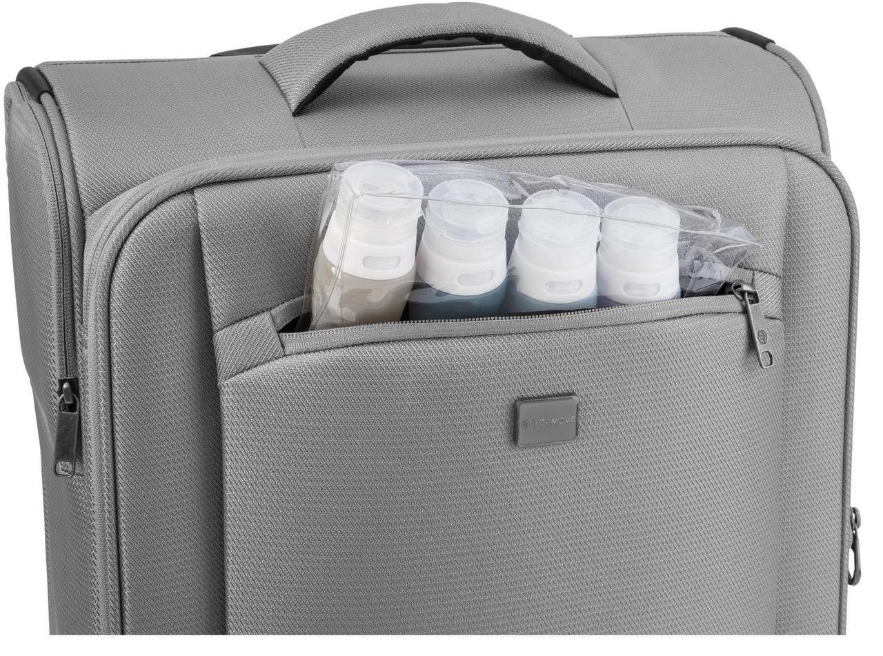Валіза маленька з тканини Topmove зі збільшенням 35/40 л Сірий - фото 6