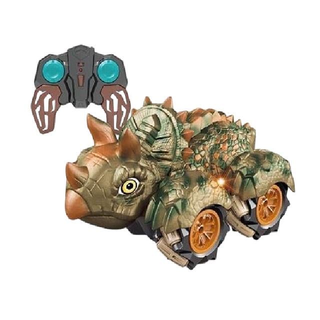 Машина на радиоуправлении Динозавр подсветка/аккумулятор 3,7 V/пульт 2,4 G/резиновые колеса Brown (146102)