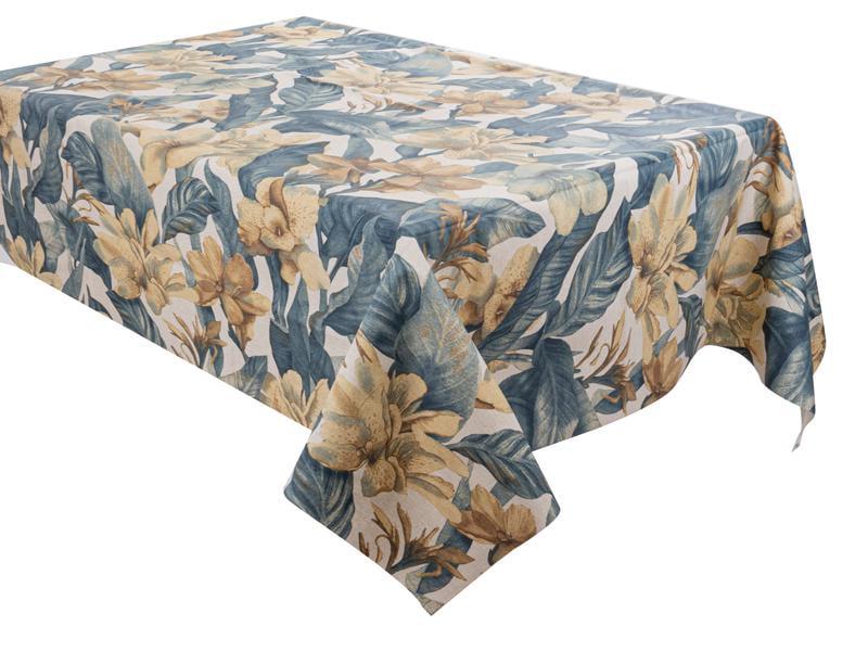 Скатерть водоотталкивающая Lefard Versalles flor oceano 140x240 см (715-309)