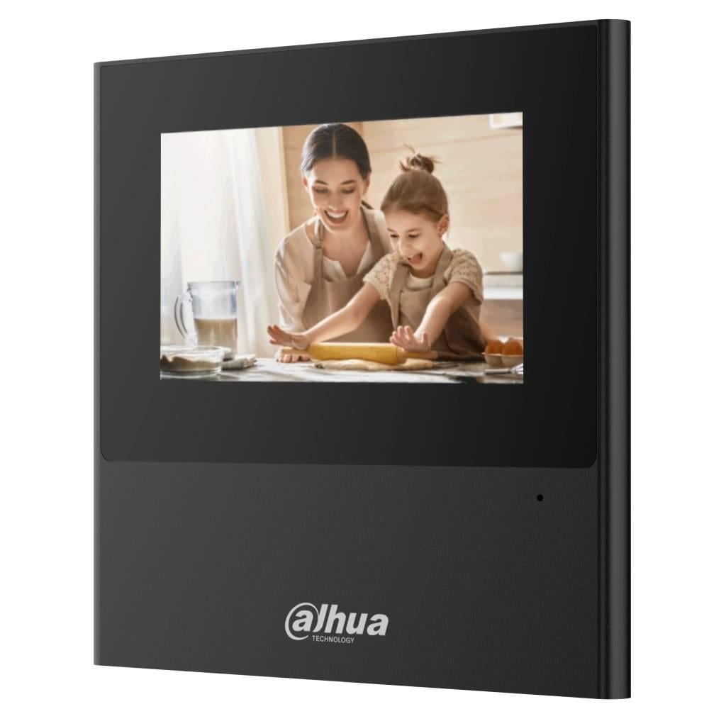 Відеодомофон Dahua DHI-VTH2611L-WP-BE 4,3" IP з Wi-Fi Чорний (35429)