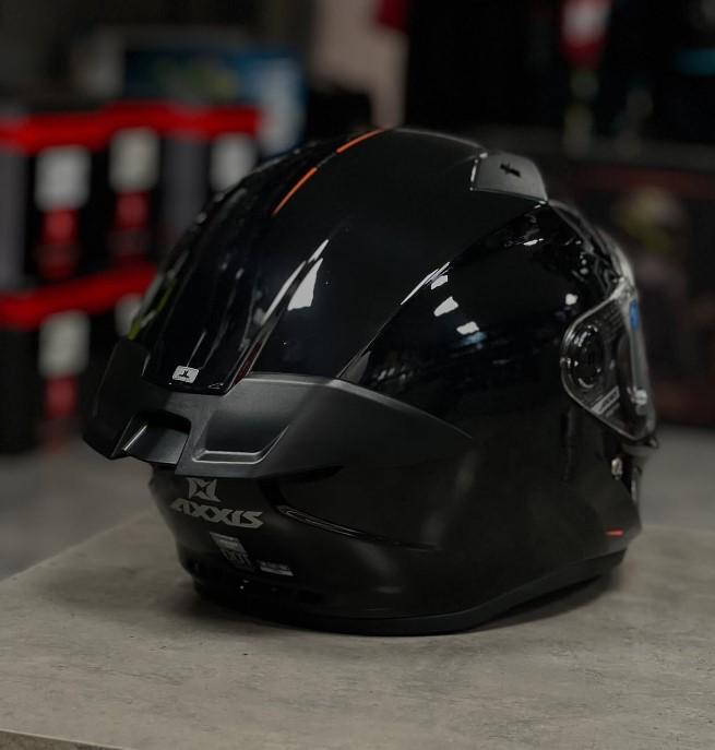 ᐉ Мотошлем Axxis FENIX SOLID A1 XS Gloss Black (50189) • Купить в