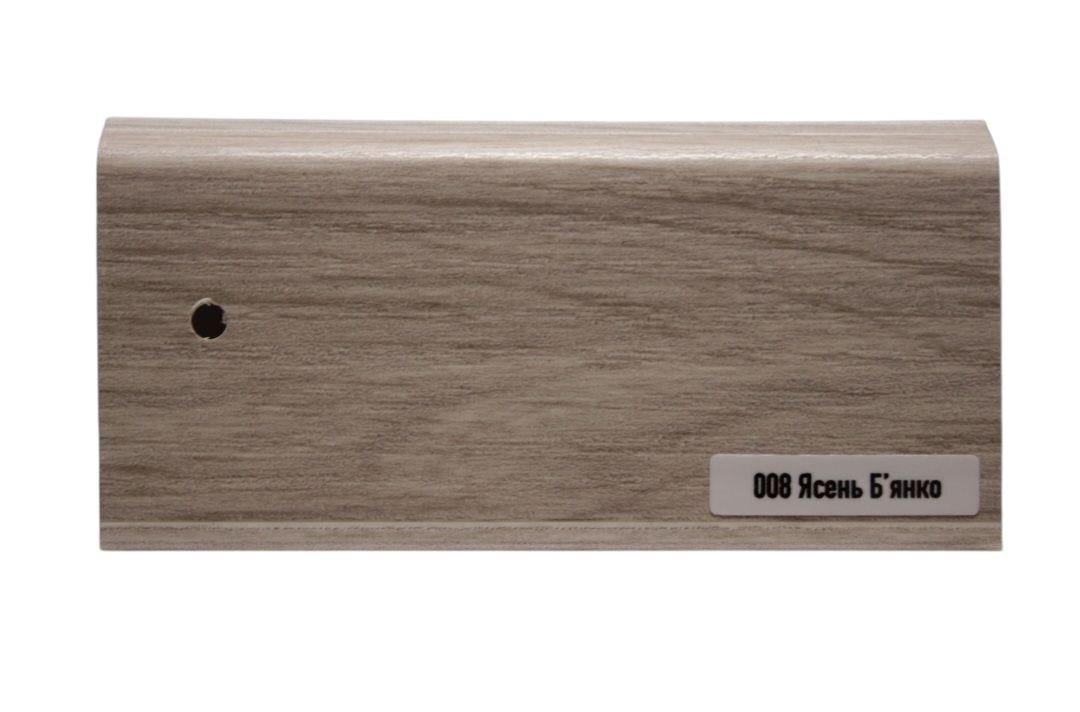 Плінтус ТерПол 2200х70х22 мм Ясен Б'янко