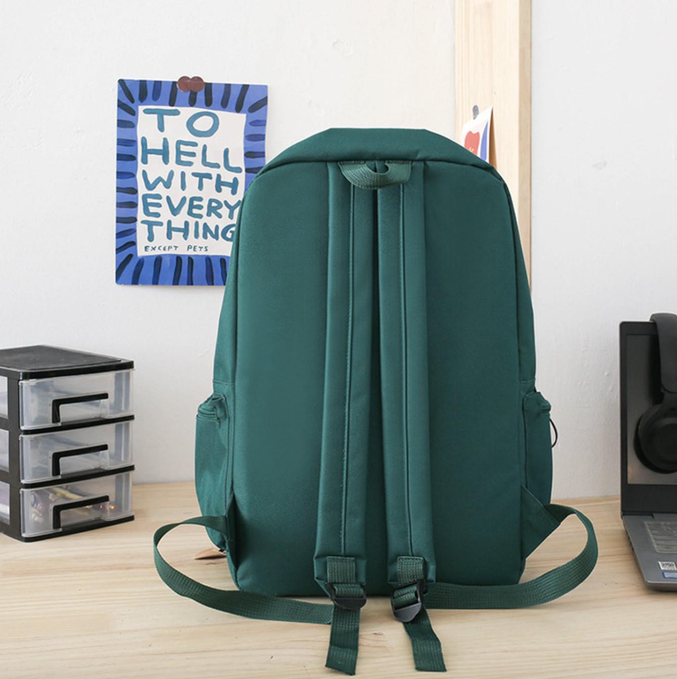 Шкільний рюкзак для дівчинки CLDB 4в1 шоппер/пенал/сумочка Зелений (DR015897) - фото 4