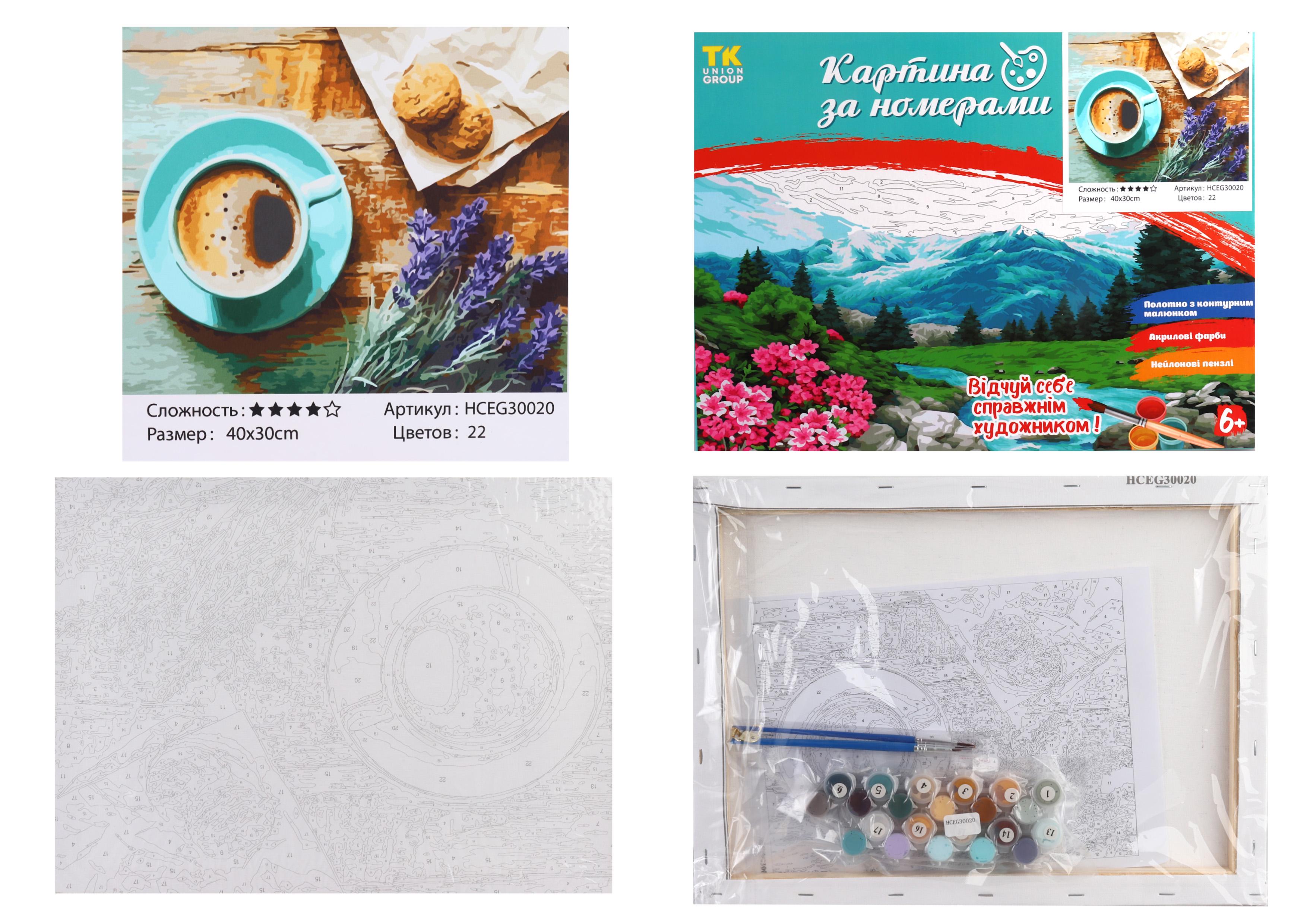 Картина за номерами TK Group Холмистий берег 30050 30x40 см (MTT-153823)