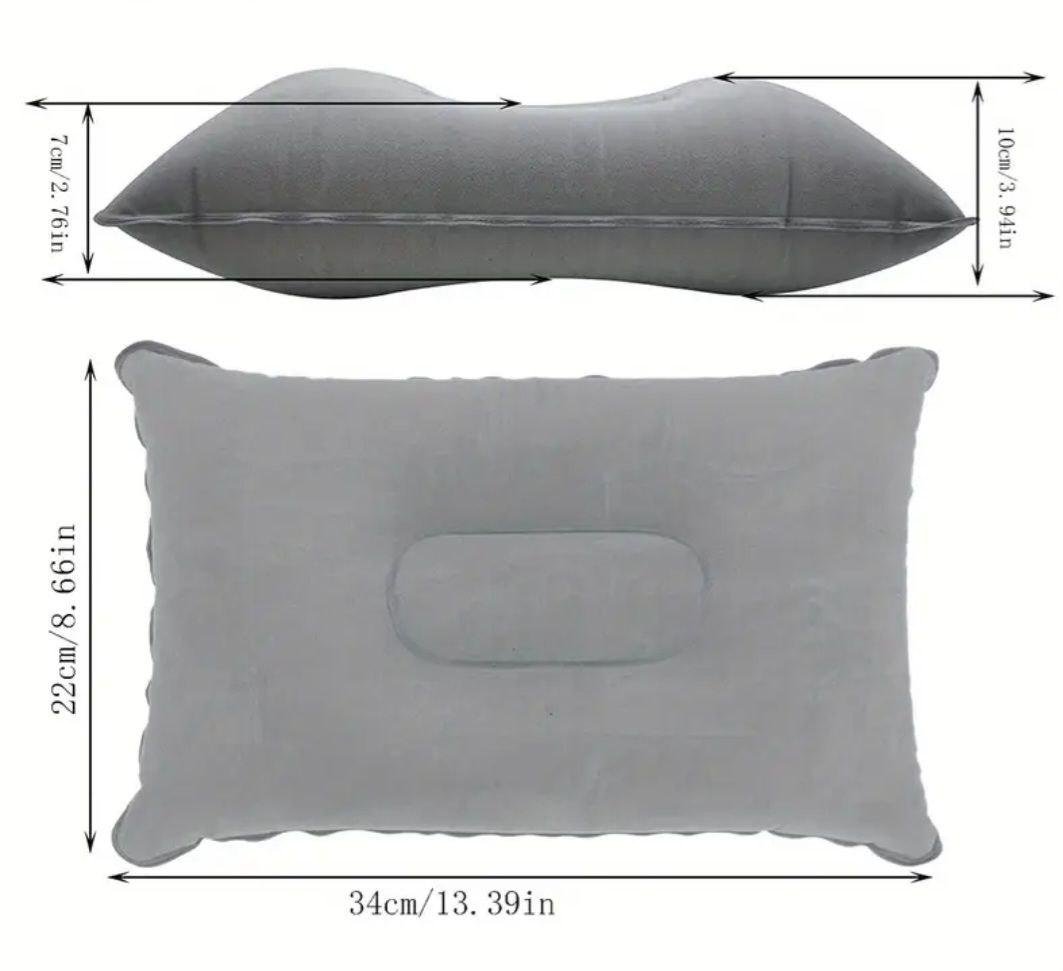 Подушка надувна туристична Сірий (Т-027/1) - фото 5