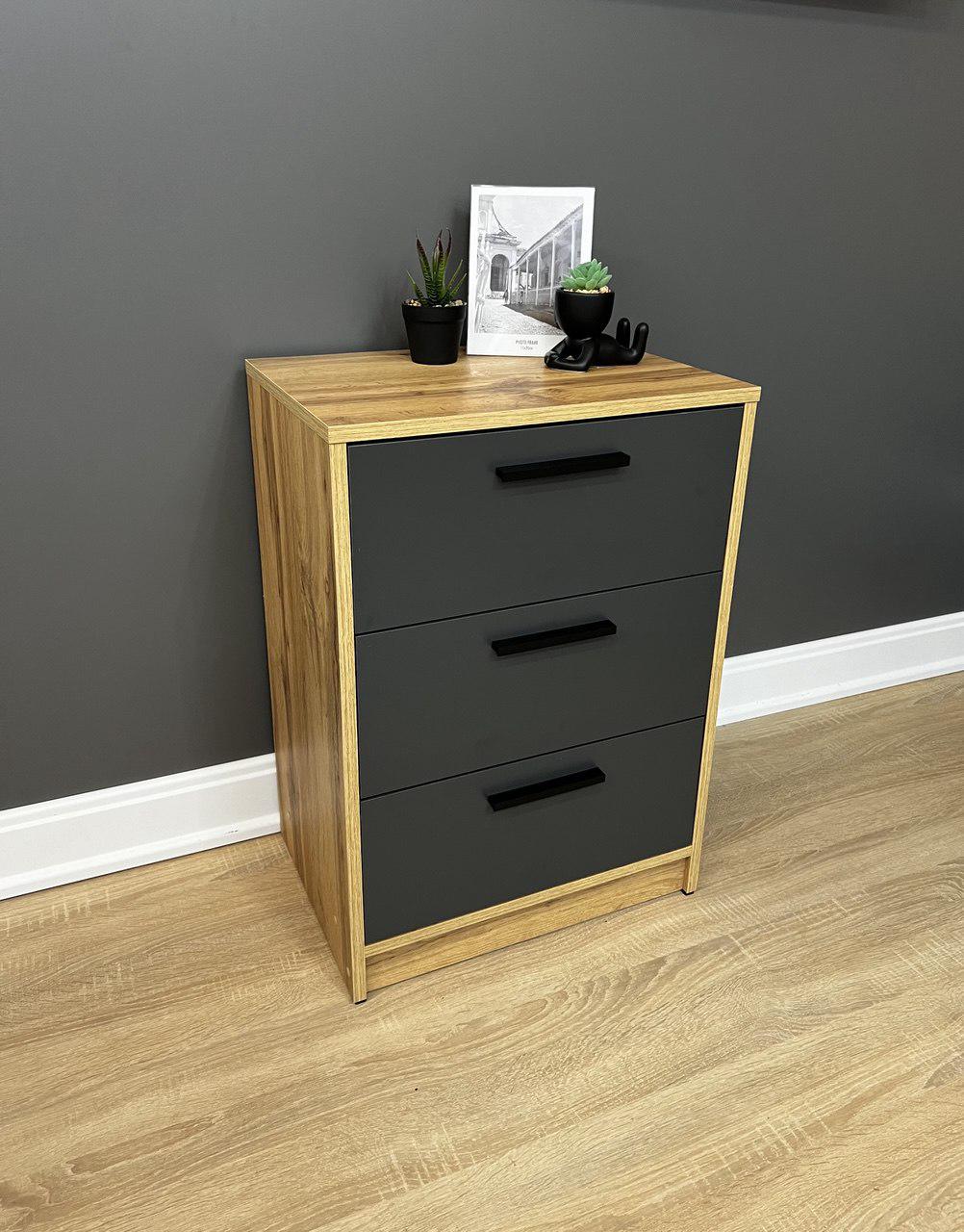 Комод Асті 700х494х354 мм Дуб аппалачі/Антрацит - фото 5 Комод Асті 700х494х354 мм Дуб аппалачі/Антрацит - фото 5