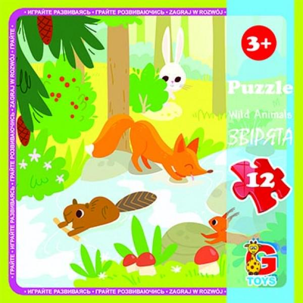 Пазли G-Toys LR07 із серії Лісові мешканці 12 ел. (MTT-169849)