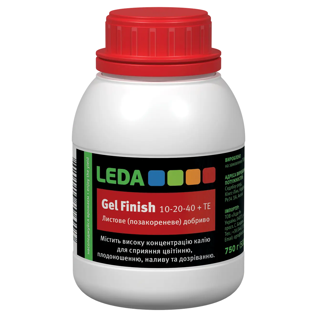 Удобрение гелевое Leda Gel Finish NPK 10-20-40 750 г (ld-102040-75)