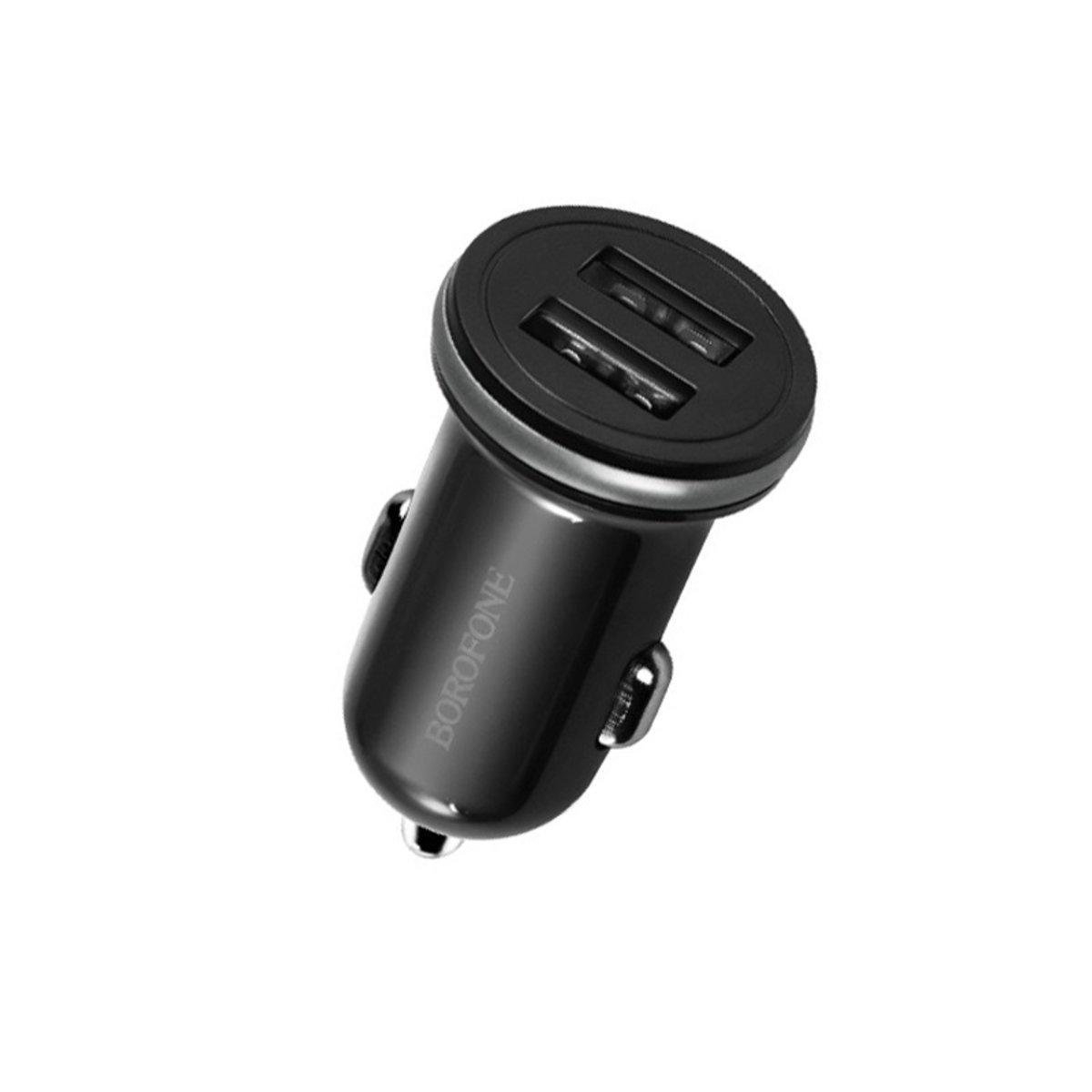 Зарядний пристрій автомобільний Borofone BZ5 CarPal in-car charger with dual USB ports 2,1 A Black (574263) Зарядний пристрій автомобільний Borofone BZ5 CarPal in-car charger with dual USB ports 2,1 A Black (574263)
