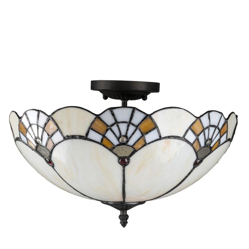 Люстра стельова Тіффані Brille BL-620S/2C