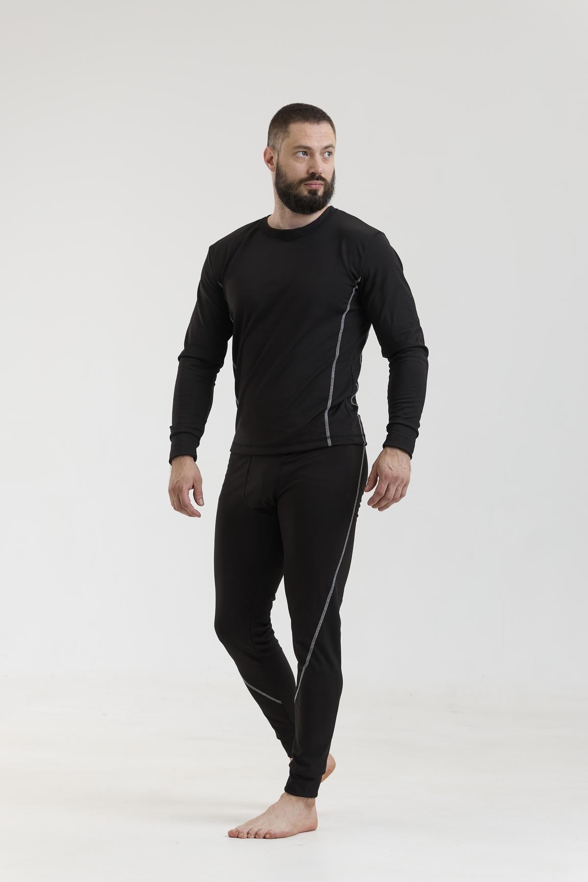 Термобелье мужские кофта и брюки Anatomic S Черный