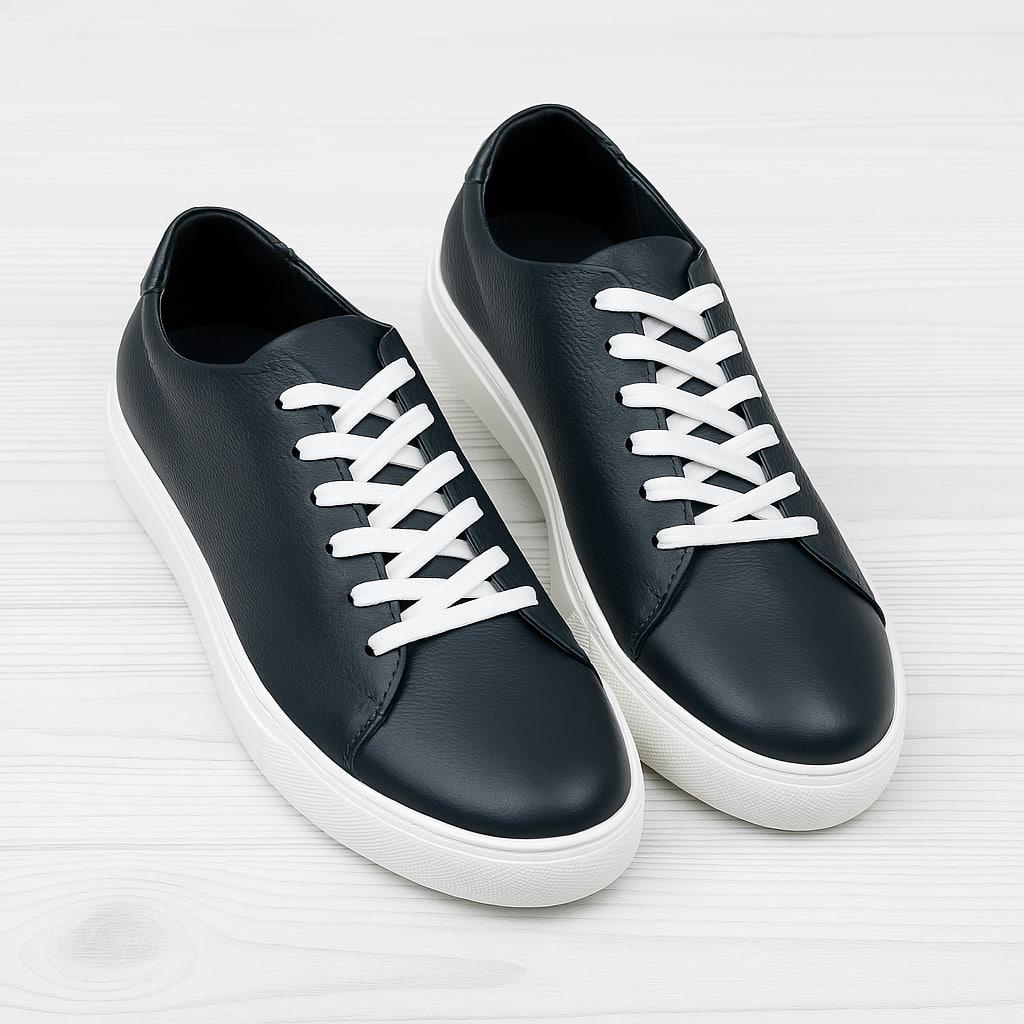 Кроссовки мужские Kindzer LUX 2206 кожаные р. 43 Синий/Белый (220643) - фото 2