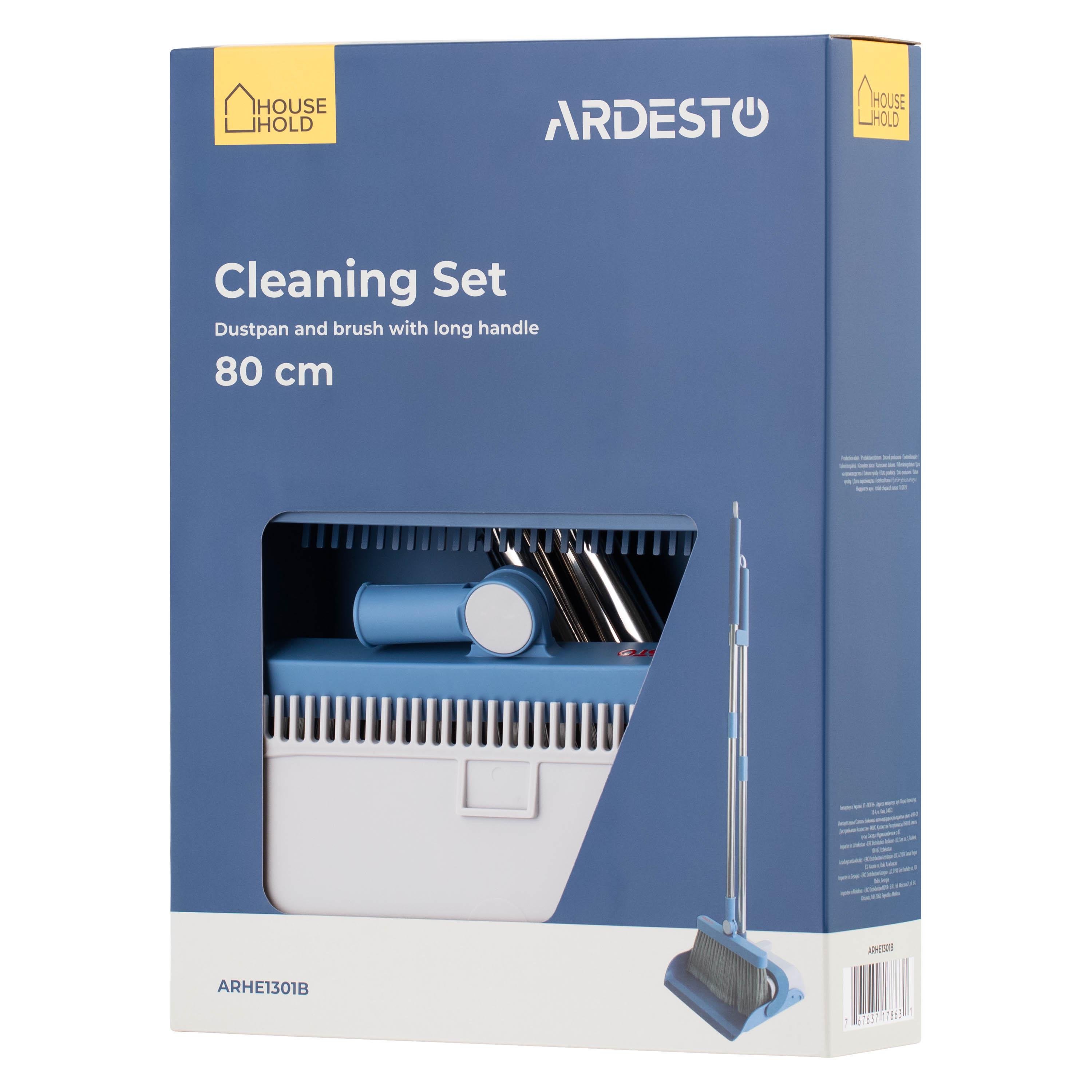 Совок та щітка Ardesto 79,2 см Блакитний (ARHE1301B) - фото 10 Совок та щітка Ardesto 79,2 см Блакитний (ARHE1301B) - фото 10