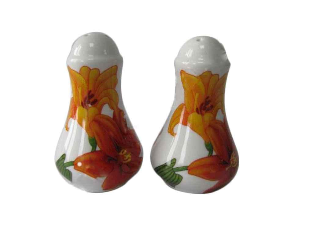 Набор для специй Vitol 7446 Лилии соль/перец (801043)