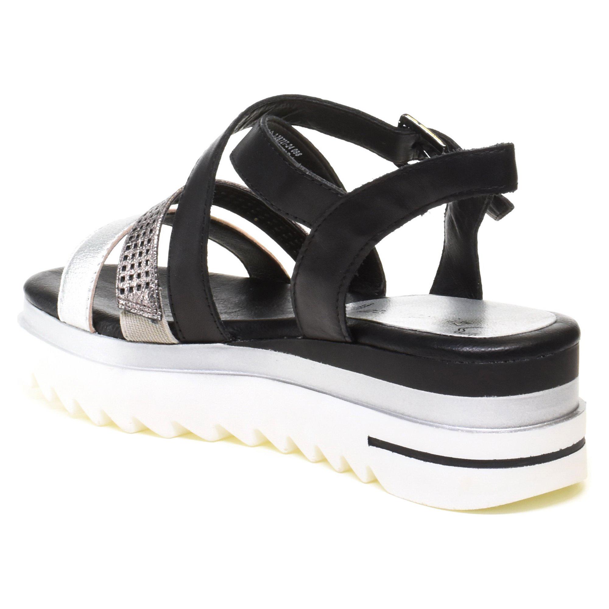 Сандалии женские Marco Tozzi р. 40 Черный/Серебряный (069916-40) - фото 11