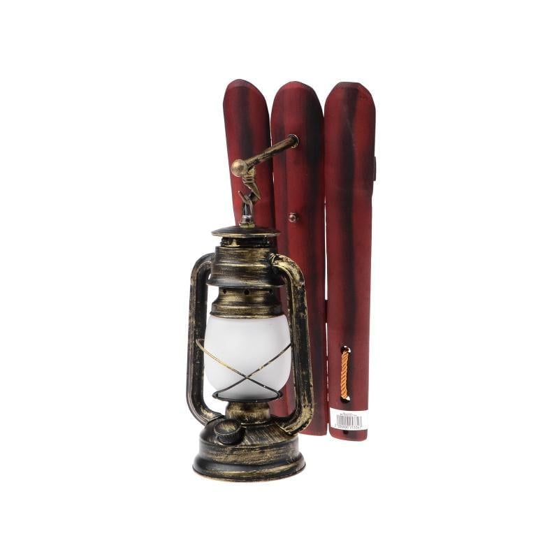 Бра настінне накладне Brille BKL-823W/1E27 дерев'яне кантрі