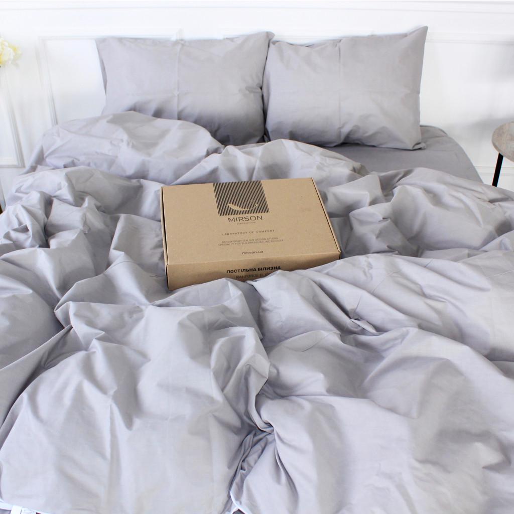 Комплект постельного белья MirSon Elite 16-5703 Ranforce 110х140 см Light Gray (215111)