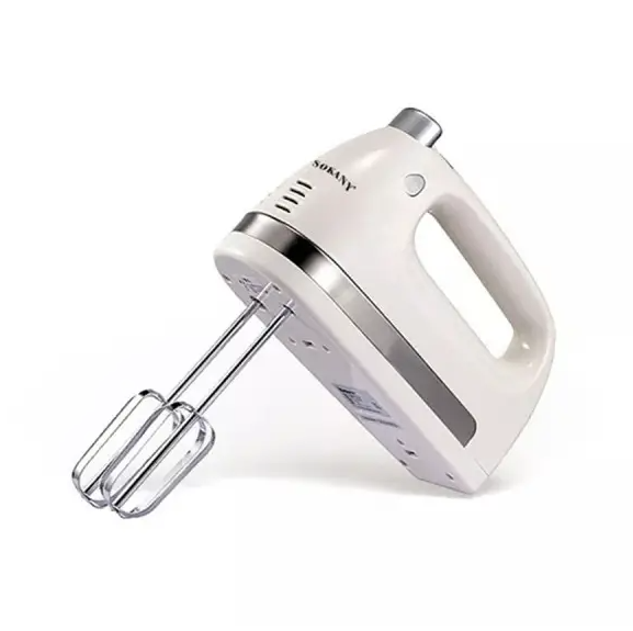 Миксер ручной Sokany SK-6631 с контейнером для насадок Белый (SK6631W)