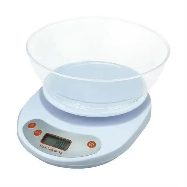 Весы электронные кухонные с чашей с цифровым дисплеем до 5 кг (2079276386)