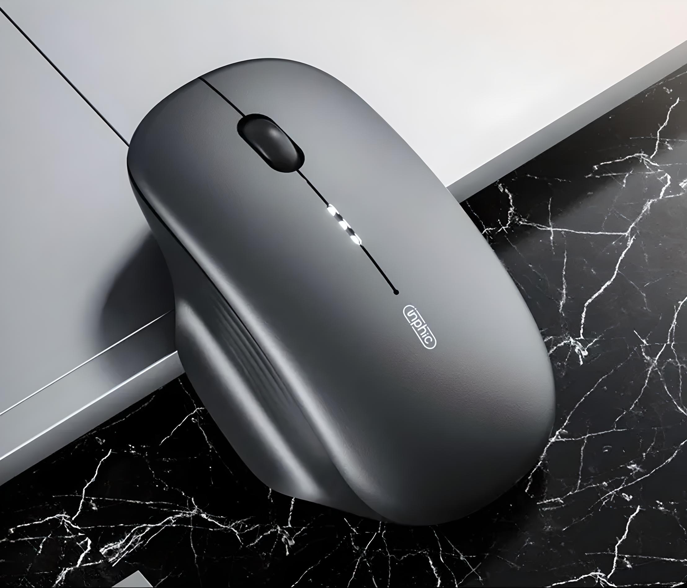 Мышка беспроводная INPHIC M1 USB 2,4 ГГц с аккумулятором 2400 DPI Серый