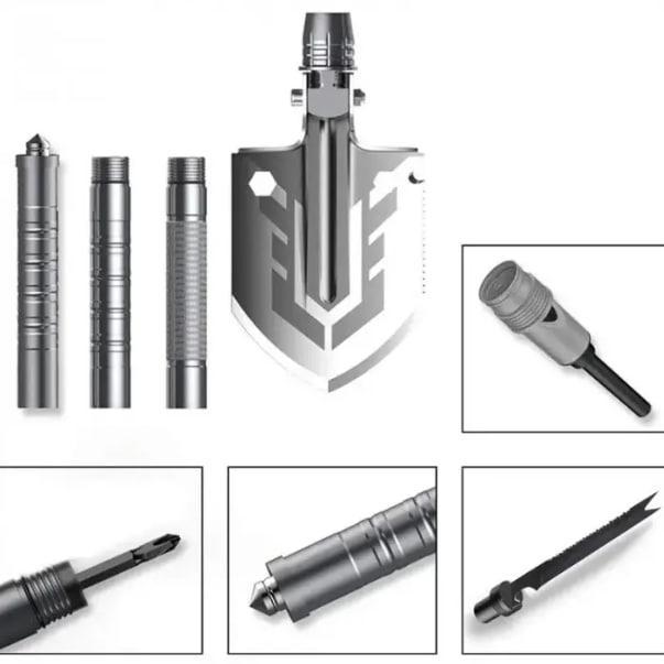 Лопата туристическая Stenson 16в1 в чехле (ma58) - фото 4