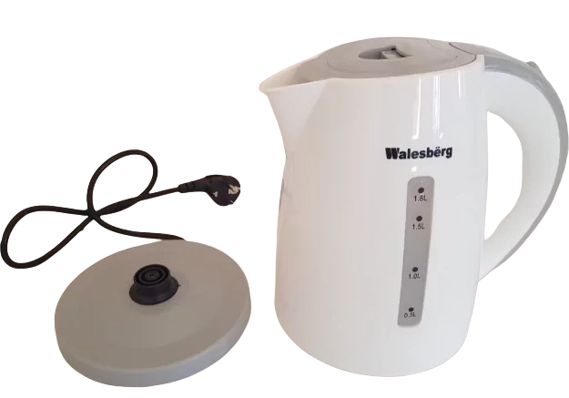 Электрический чайник Walesberg WB-1801 1,8 л 1500 Вт Белый (1553049501)