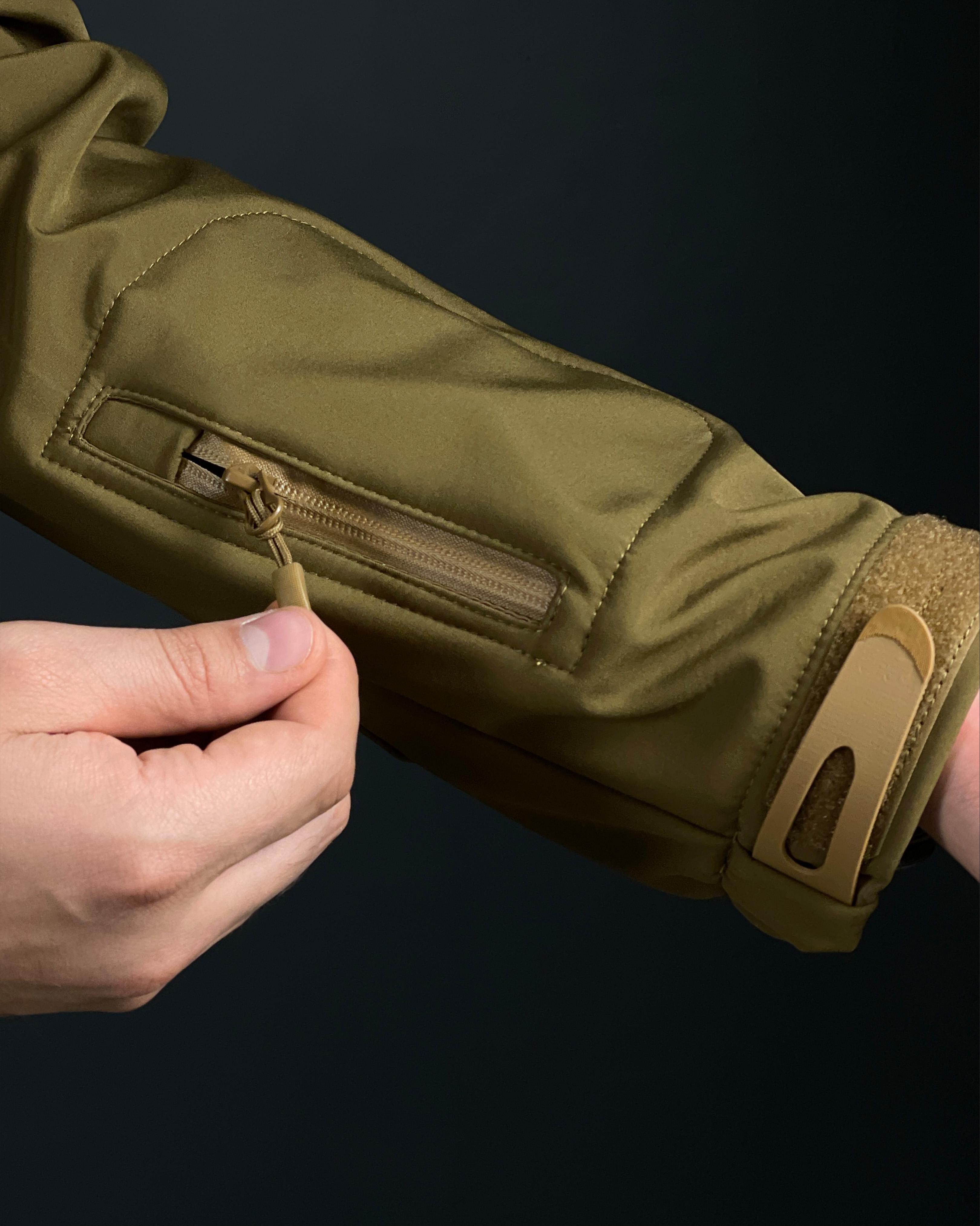 Військова куртка COOPERR Soft Shell III з прихованим капюшоном 4XL Койот (KUR-10.3.4XL) - фото 8