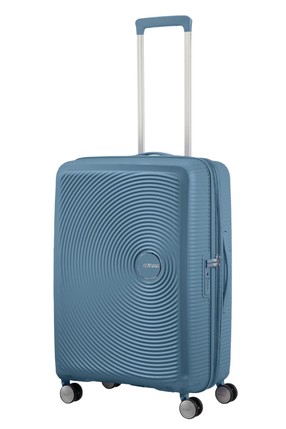 Чемодан American Tourister Soundbox 67х56,75х29/32 см Голубой (32G/51002) - фото 3