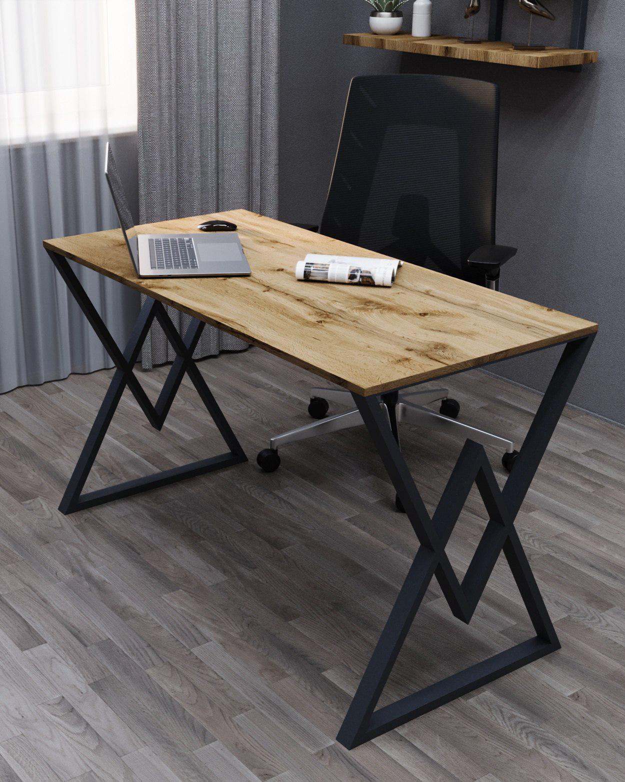 Стол письменный Loft Серия 14 1400х700х16 мм Дуб тахо (18520748)