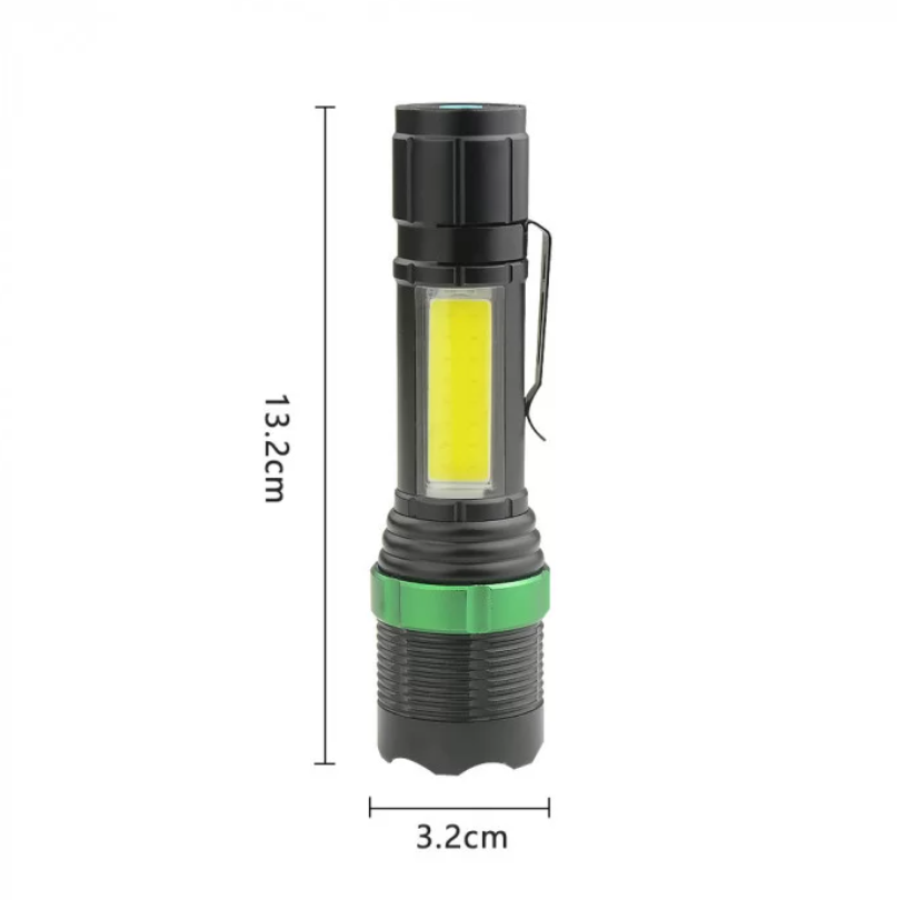 Ліхтар ручний акумуляторний BL-659-XPE+COB LED з боковим світлом (1753758874) - фото 2