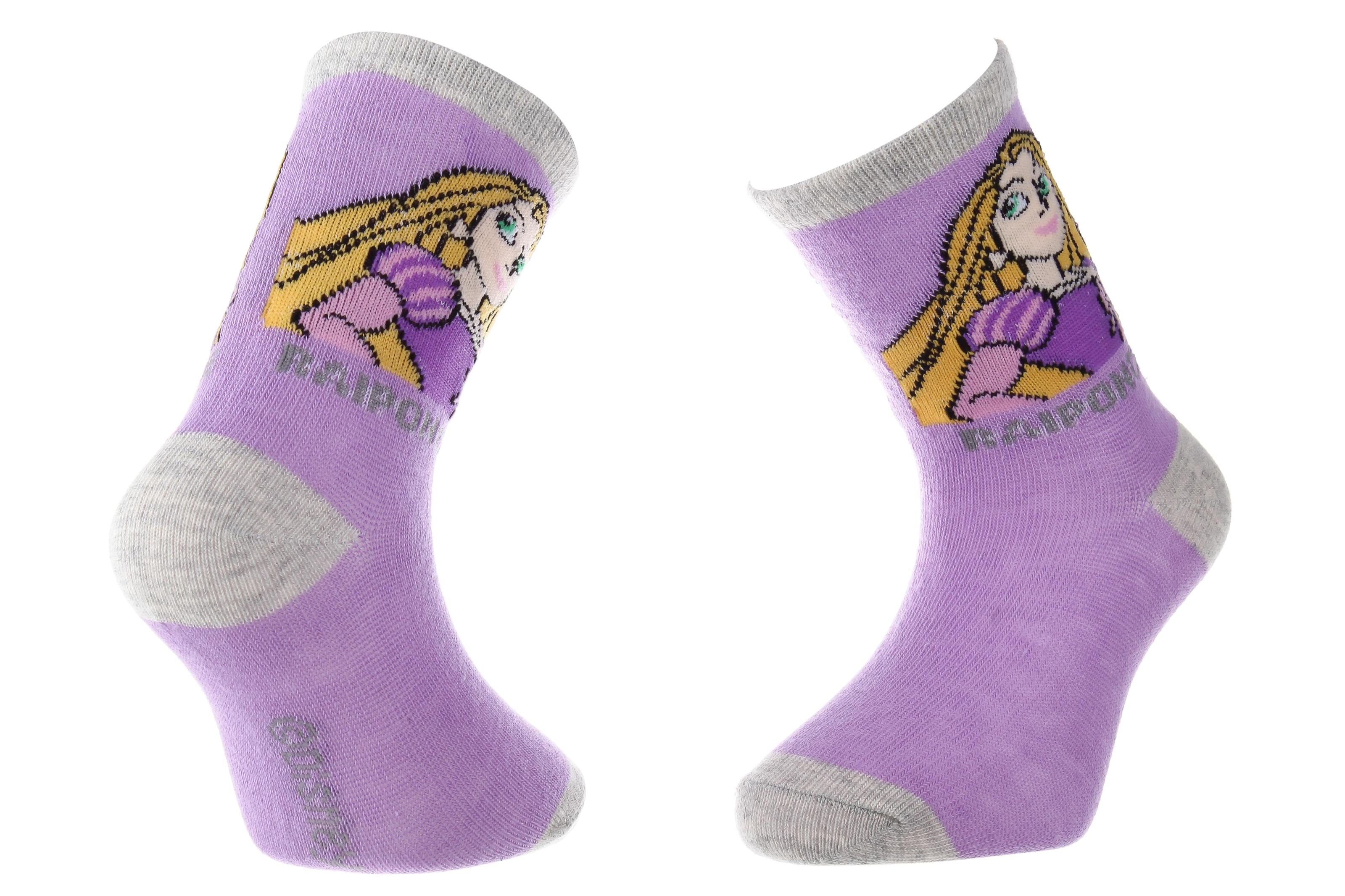 Носки Disney Princess Raiponce p. 23-26 Gray/Purple (43891047-8)