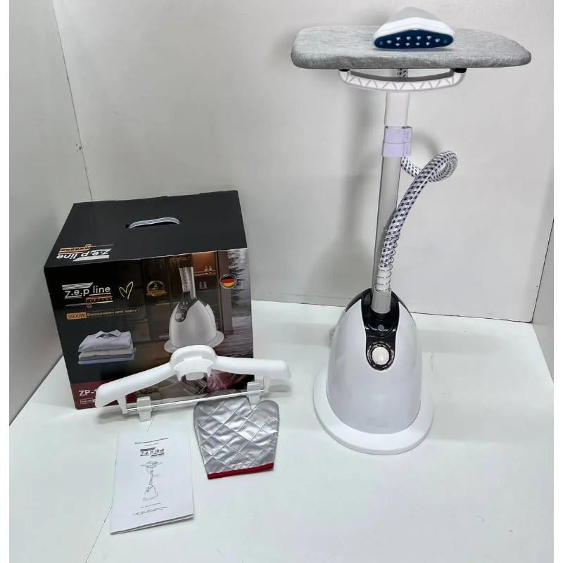 Отпариватель для одежды Zepline вертикальный 3000 Вт Белый (ZP-129) - фото 6 Отпариватель для одежды Zepline вертикальный 3000 Вт Белый (ZP-129) - фото 6