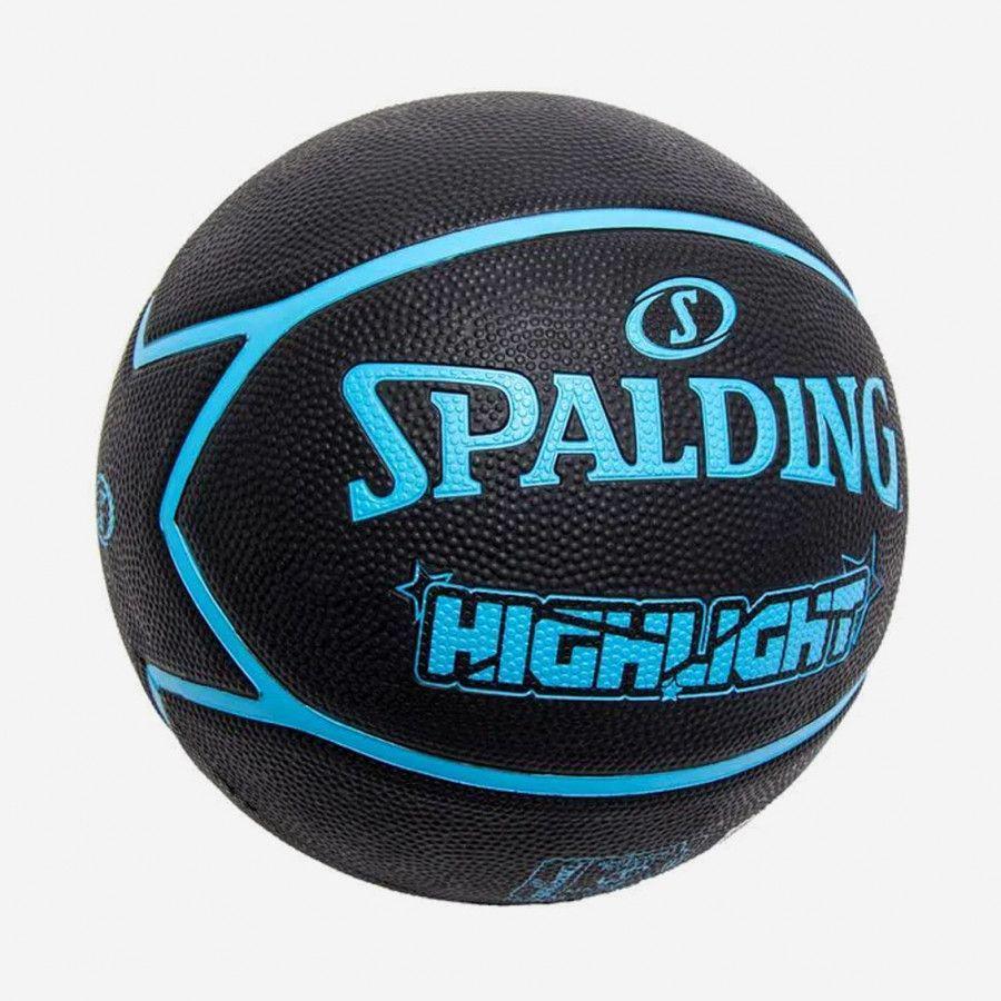Баскетбольний м'яч Spalding HIGHLIGHT р. 7 Чорно-синій (84356Z) - фото 2