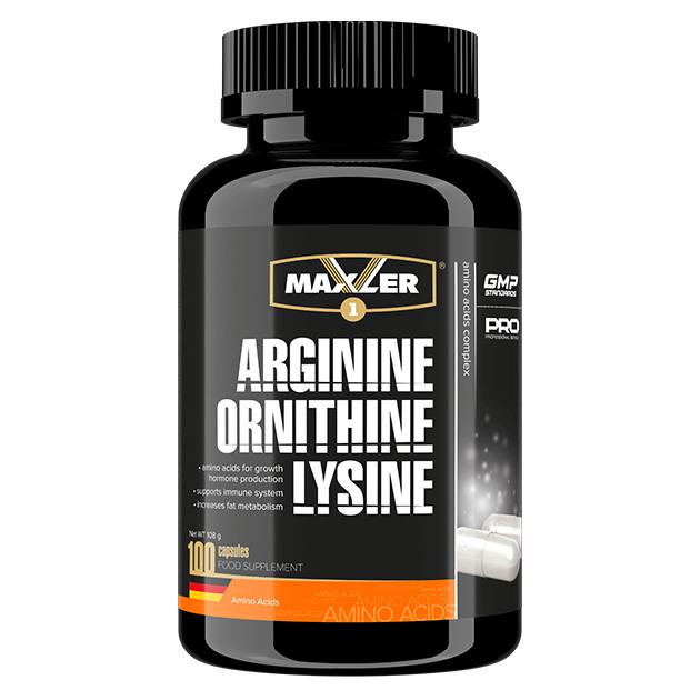 Аминокислота Maxler Arginine Ornithine Lysine 100 капс. (2669)