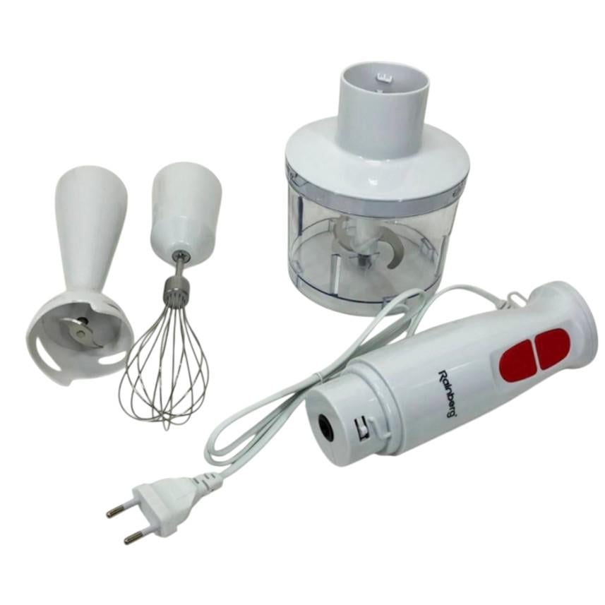 Блендер з міксером занурювальний Rainberg RB-2243 3в1 500 Вт Білий (186-1) - фото 2 Блендер з міксером занурювальний Rainberg RB-2243 3в1 500 Вт Білий (186-1) - фото 2