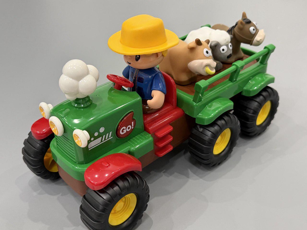 Трактор з причепом Limo Toy Зелений (M 6303)