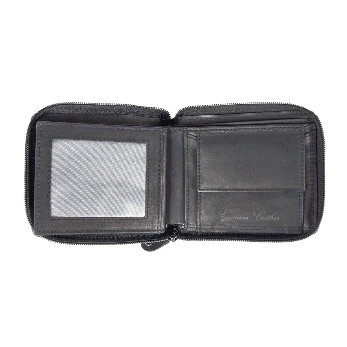 Кошелек кожаный мужской JCB NC38 Black (JCBNC38MN BLK) - фото 4