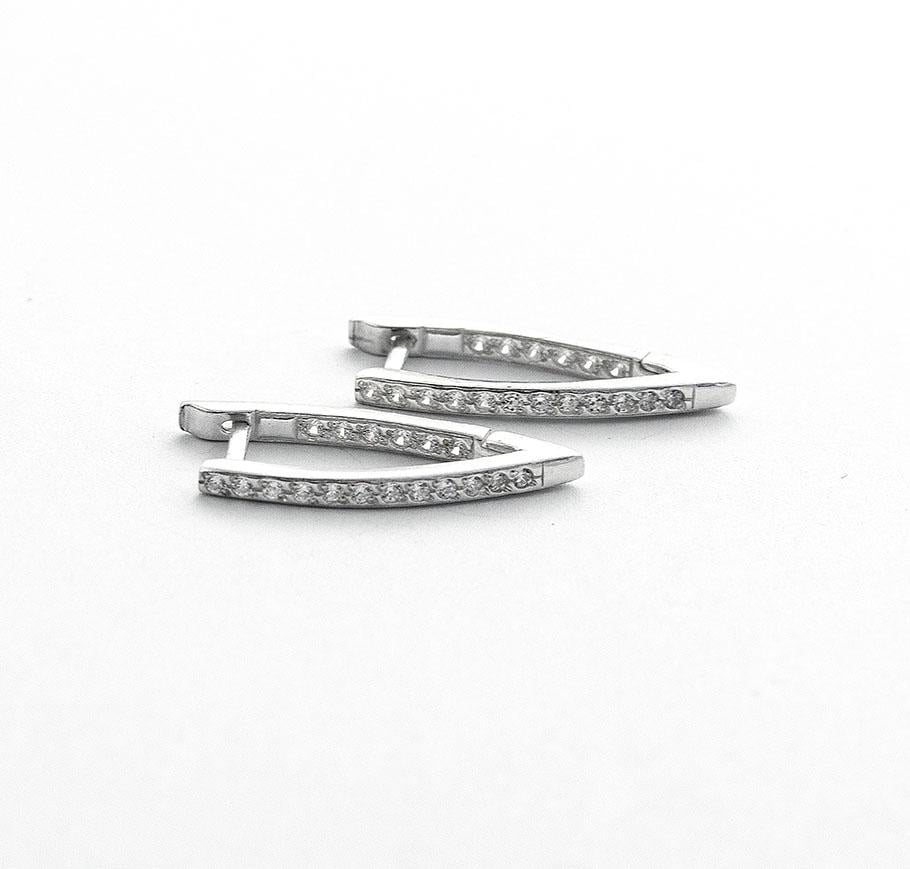 Серьги серебряные прищепки Maxi Silver 8098 (88098)