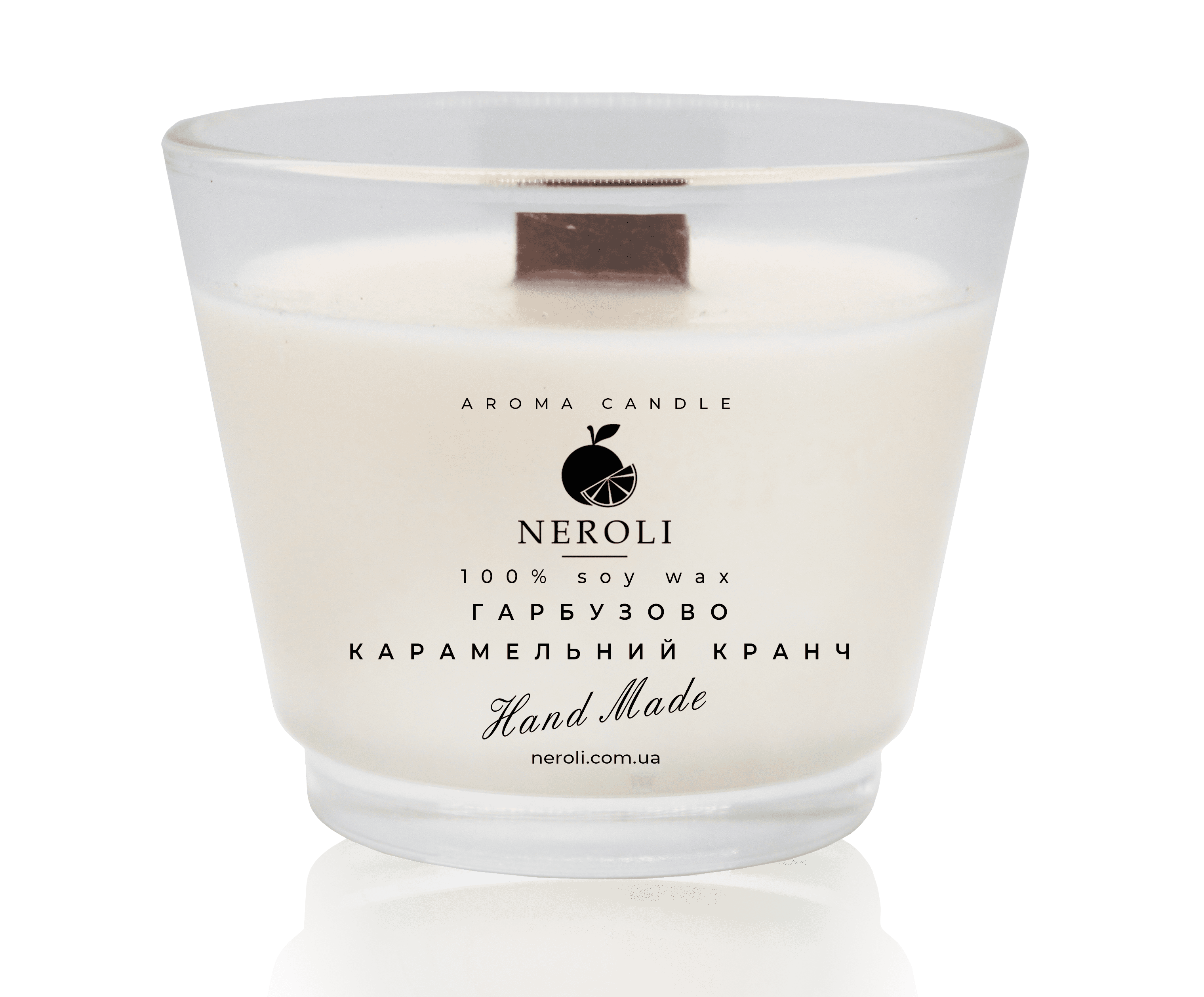 Аромасвеча соевая NEROLI Тыквенно-Карамельный Кранч Crystal Grace 100 мл