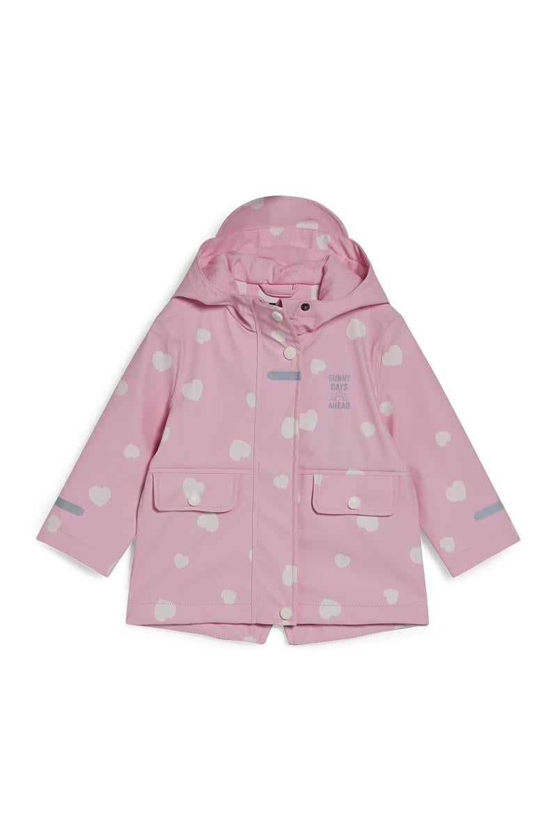 Дощовик C&A 92 см Рожевий серця (297002150379)