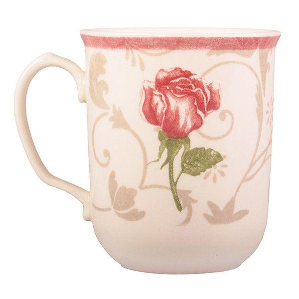 Кружка Claytan Дамаск Цветок 370 мл Розовый (910-081)