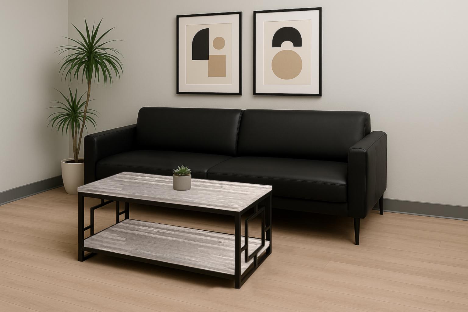 Столик журнальний ТОБІ ШО ЛофтВуд/G1 з ясена 500х1200х600 мм Канадська сосна