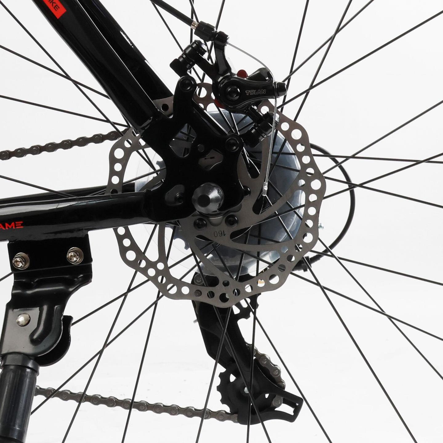 Велосипед горный Corso Nitro 29" оборудование Saiguan рама 21" Черно-красный - фото 7