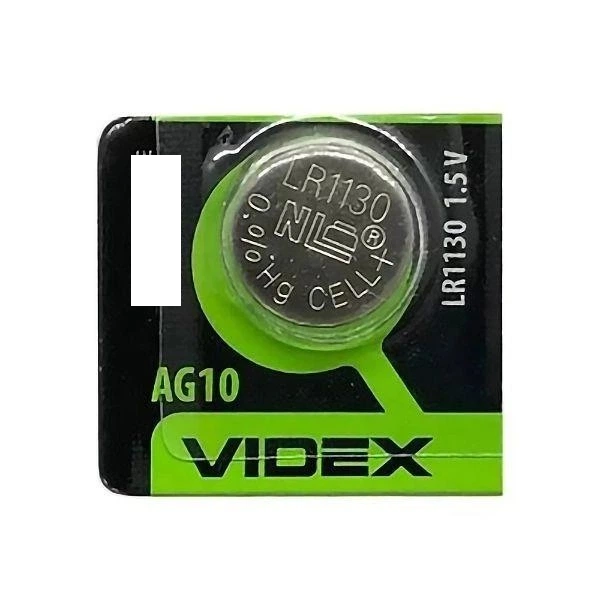 Батарейка часовая Videx AG10/LR1130 1 шт. (44)