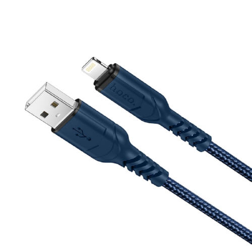 Кабель Hoco Lightning Victory charging data cable X59 1 м 2,4 A Blue (546229)
