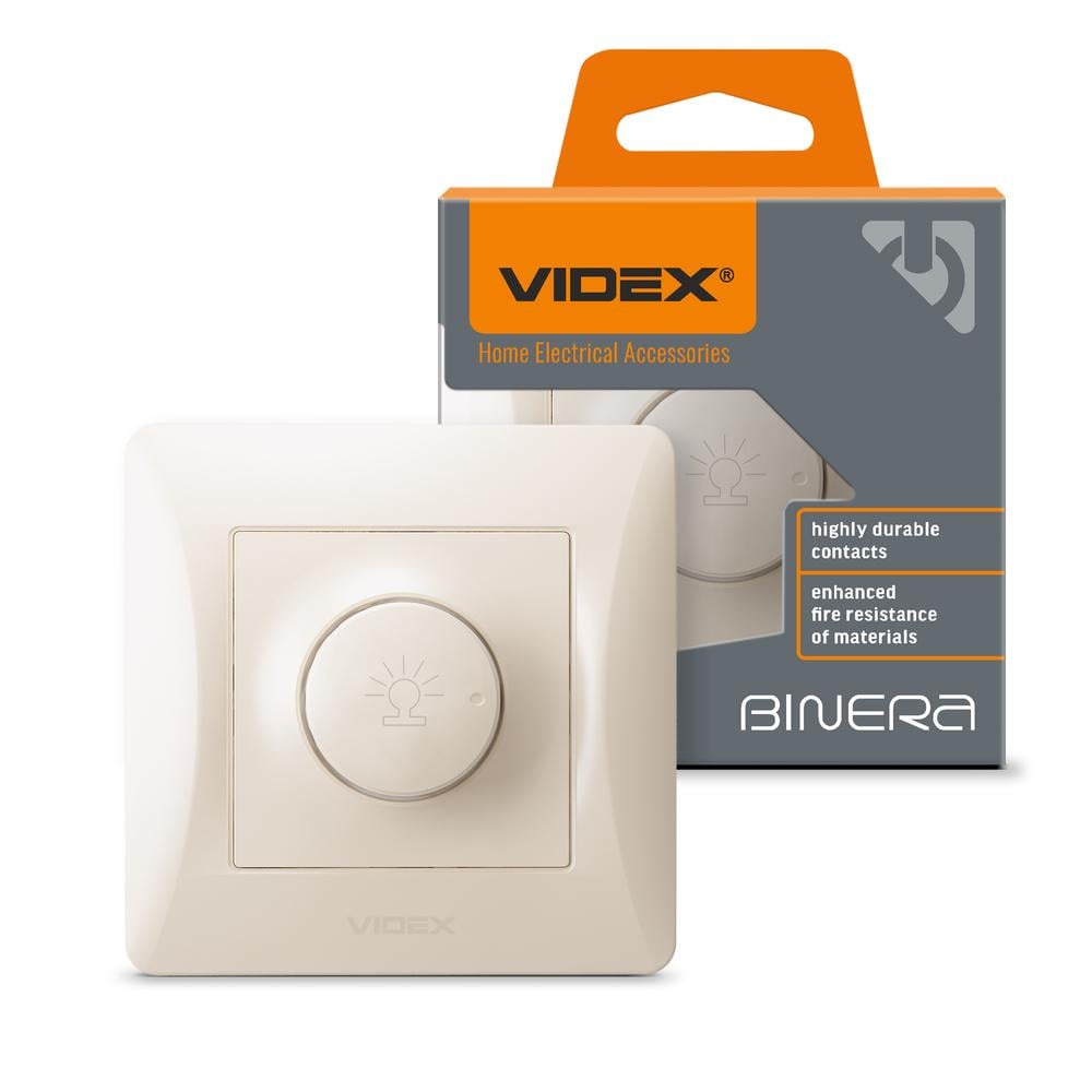 Димер Videx BINERA VF-BNDM600-CR 600 Вт Кремовий (12058)