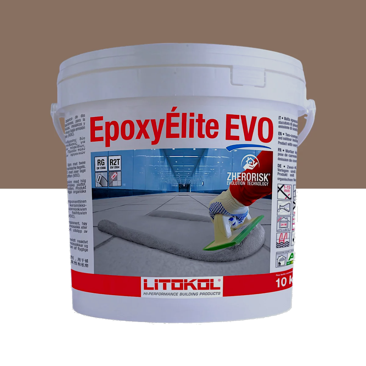 Затирка для швів плитки епоксидна Litokol EpoxyElite EVO 225 10 кг Табако